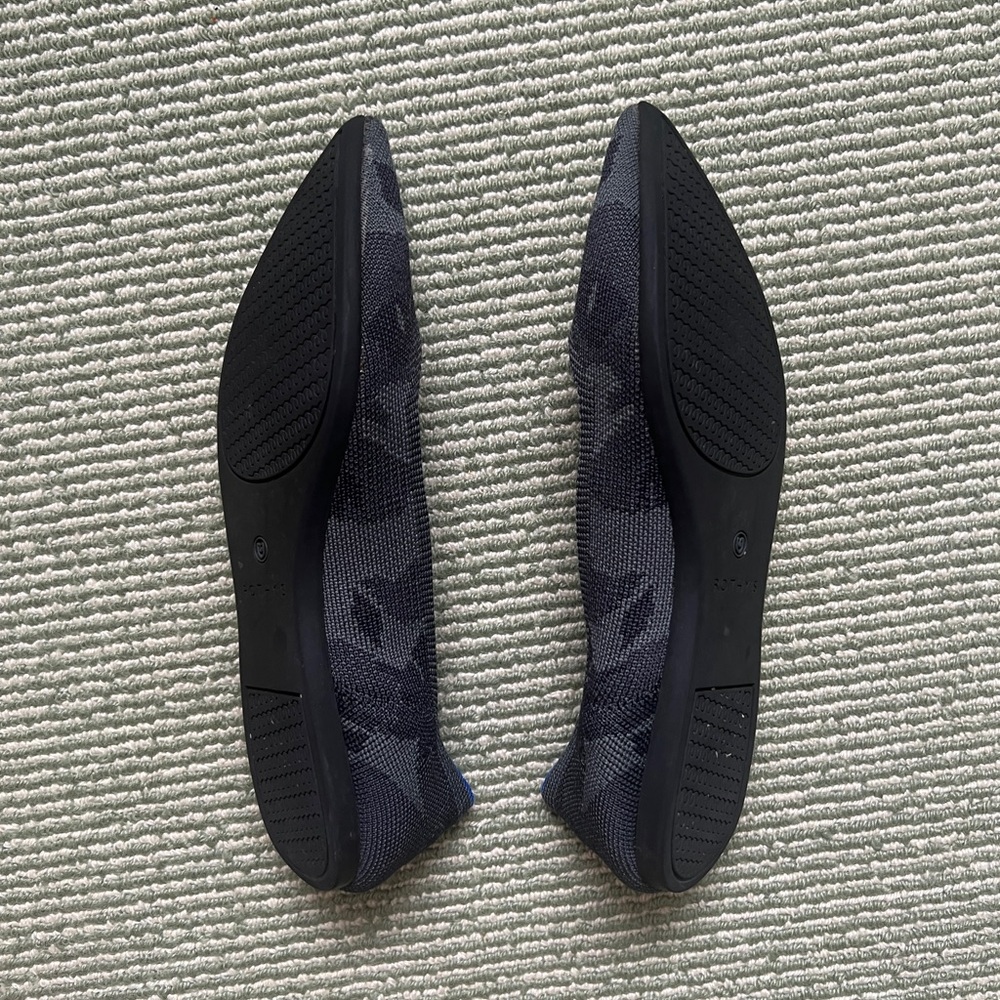 Rothys The Point shoes in black camo size 9